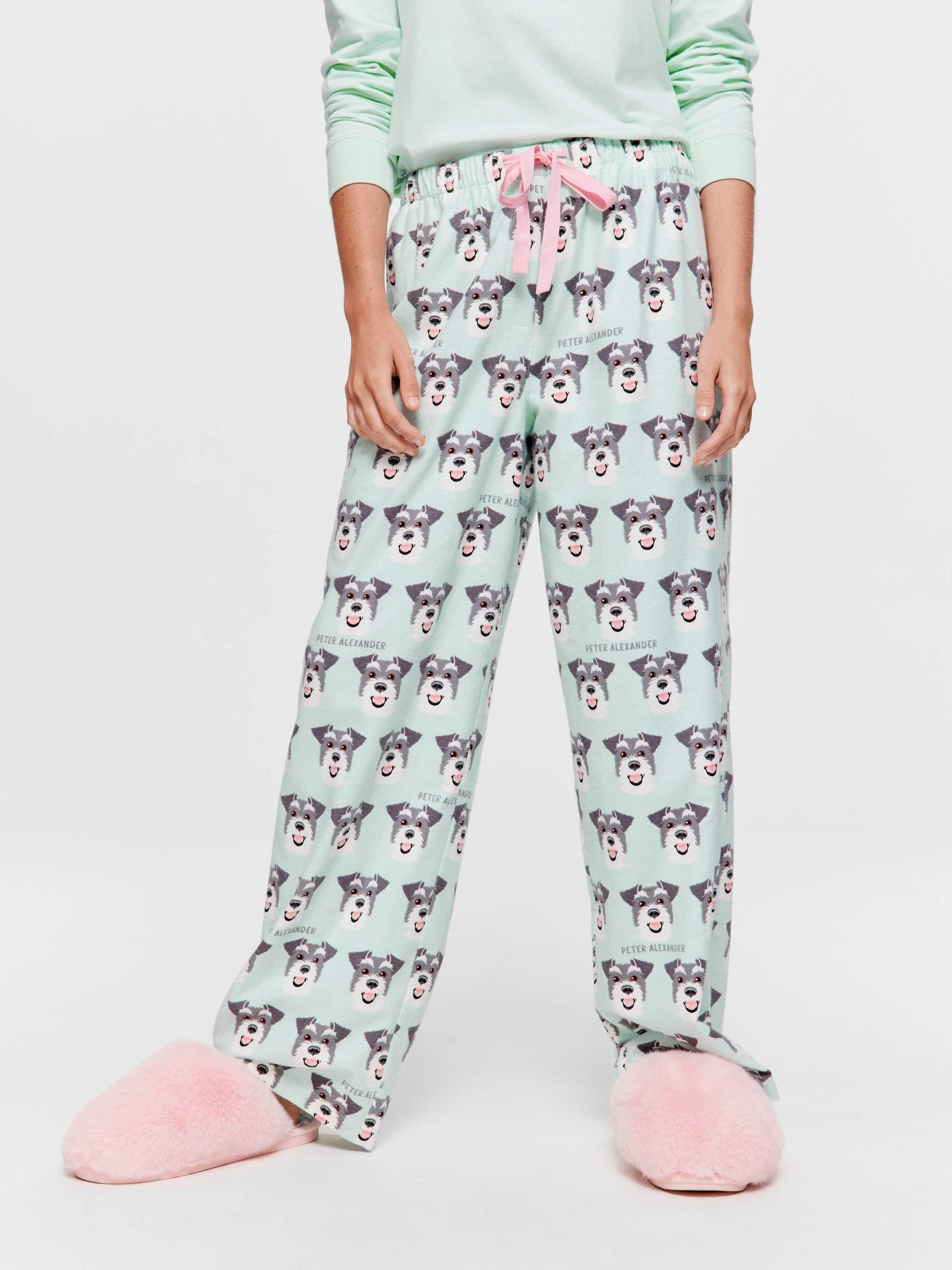 Schnauzer Mint Classic Flannelette Pj Pant multi