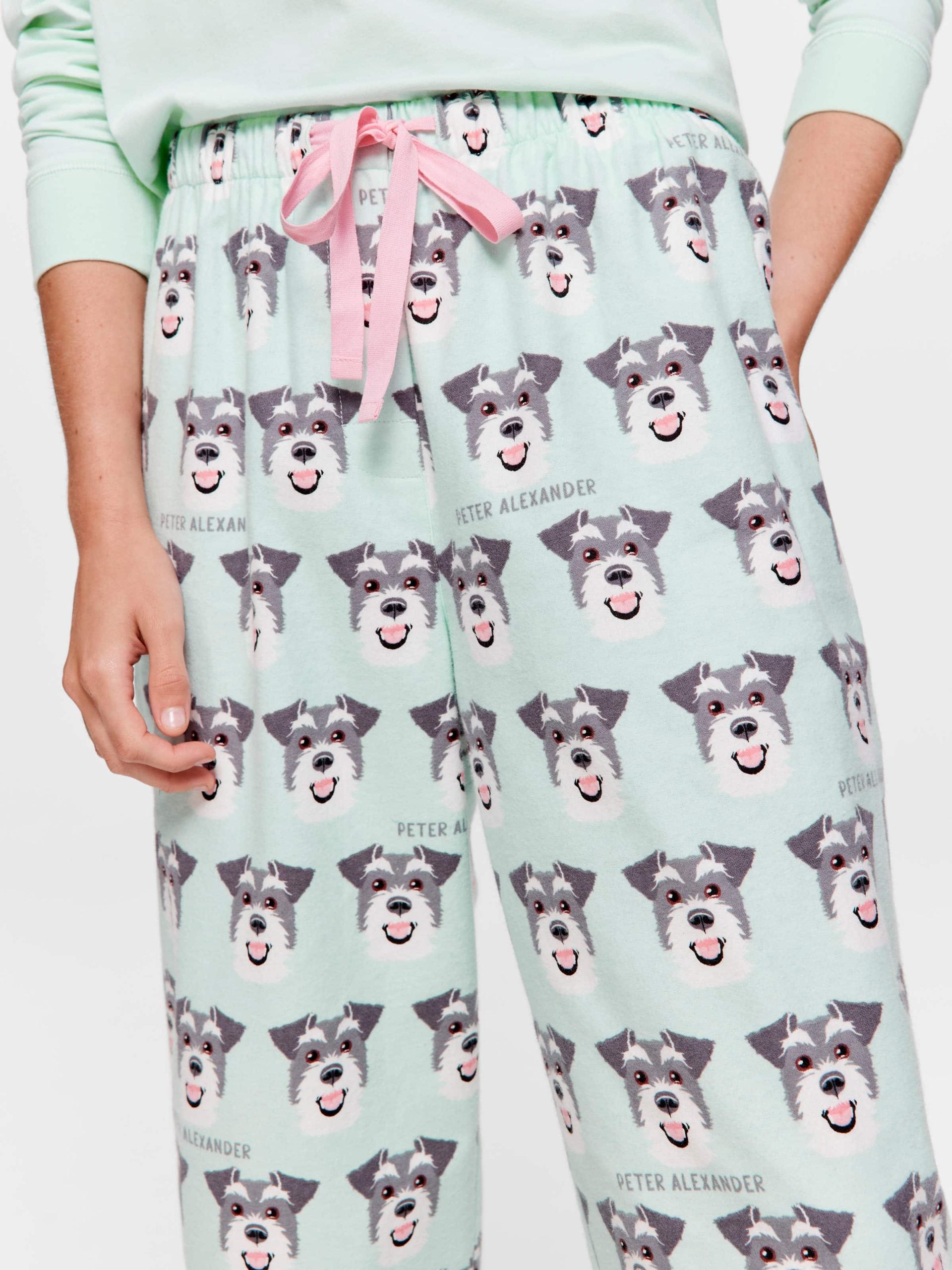 Schnauzer Mint Classic Flannelette Pj Pant multi
