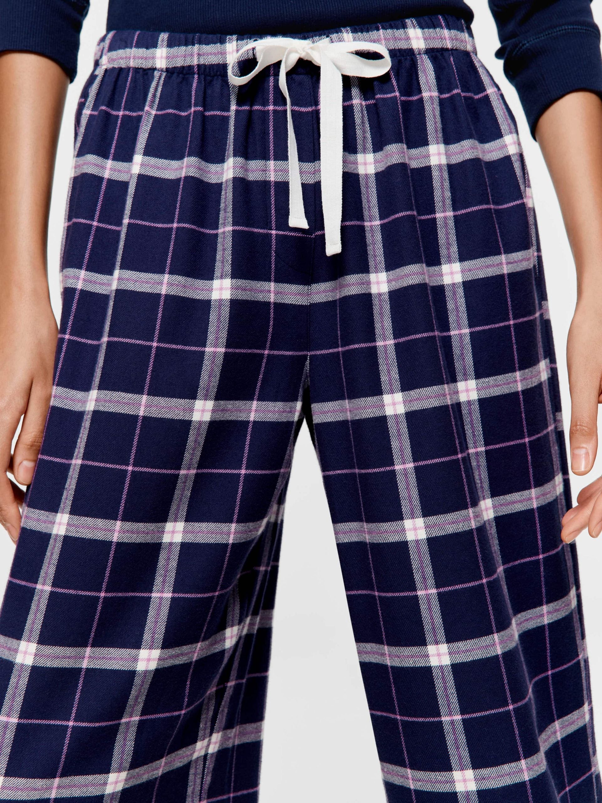 Navy Check Classic Flannelette Pj Pant multi