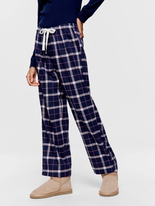 Navy Check Classic Flannelette Pj Pant multi