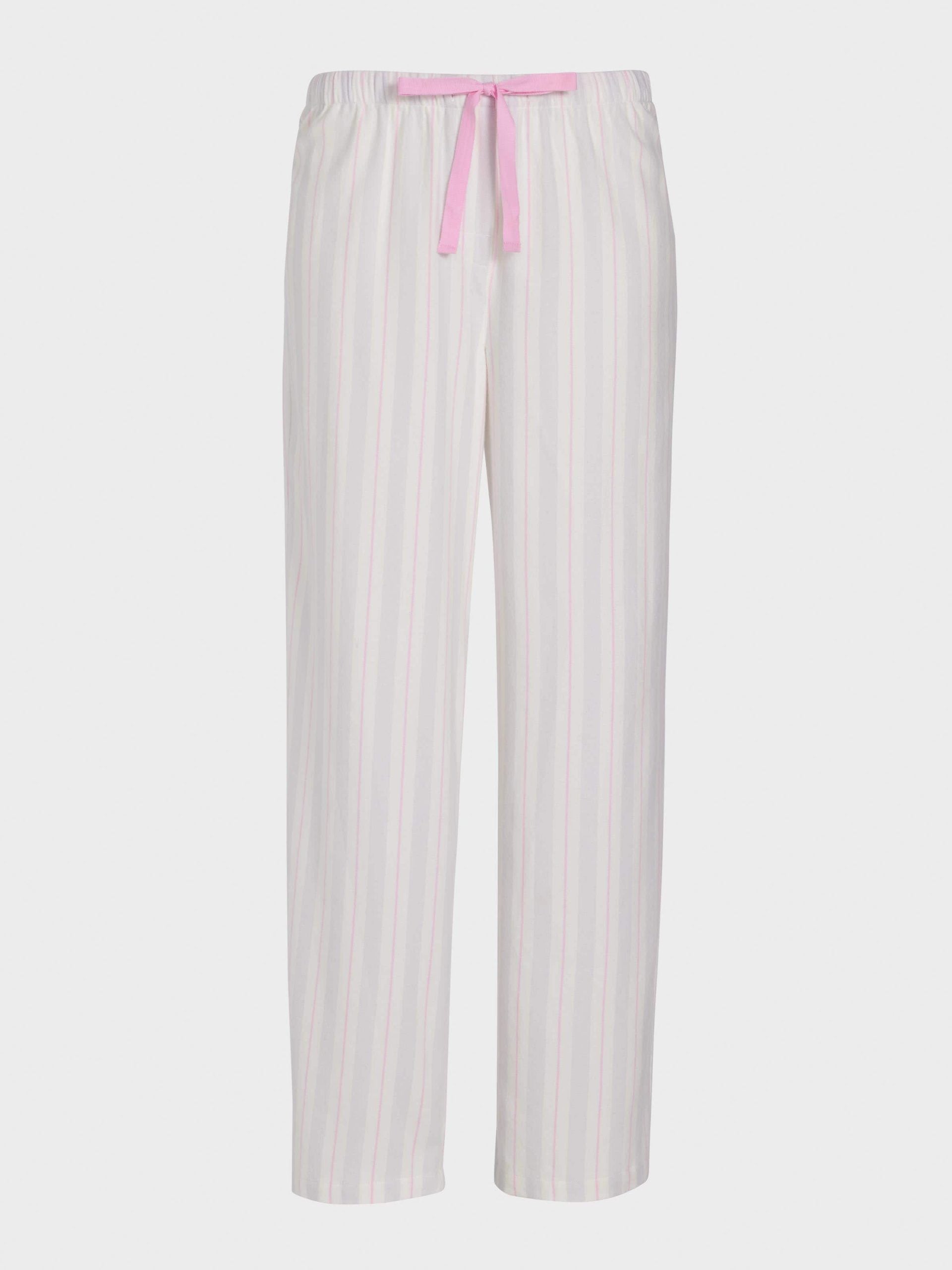 Pink & Grey Stripe Classic Flannelette Pj Pant multi