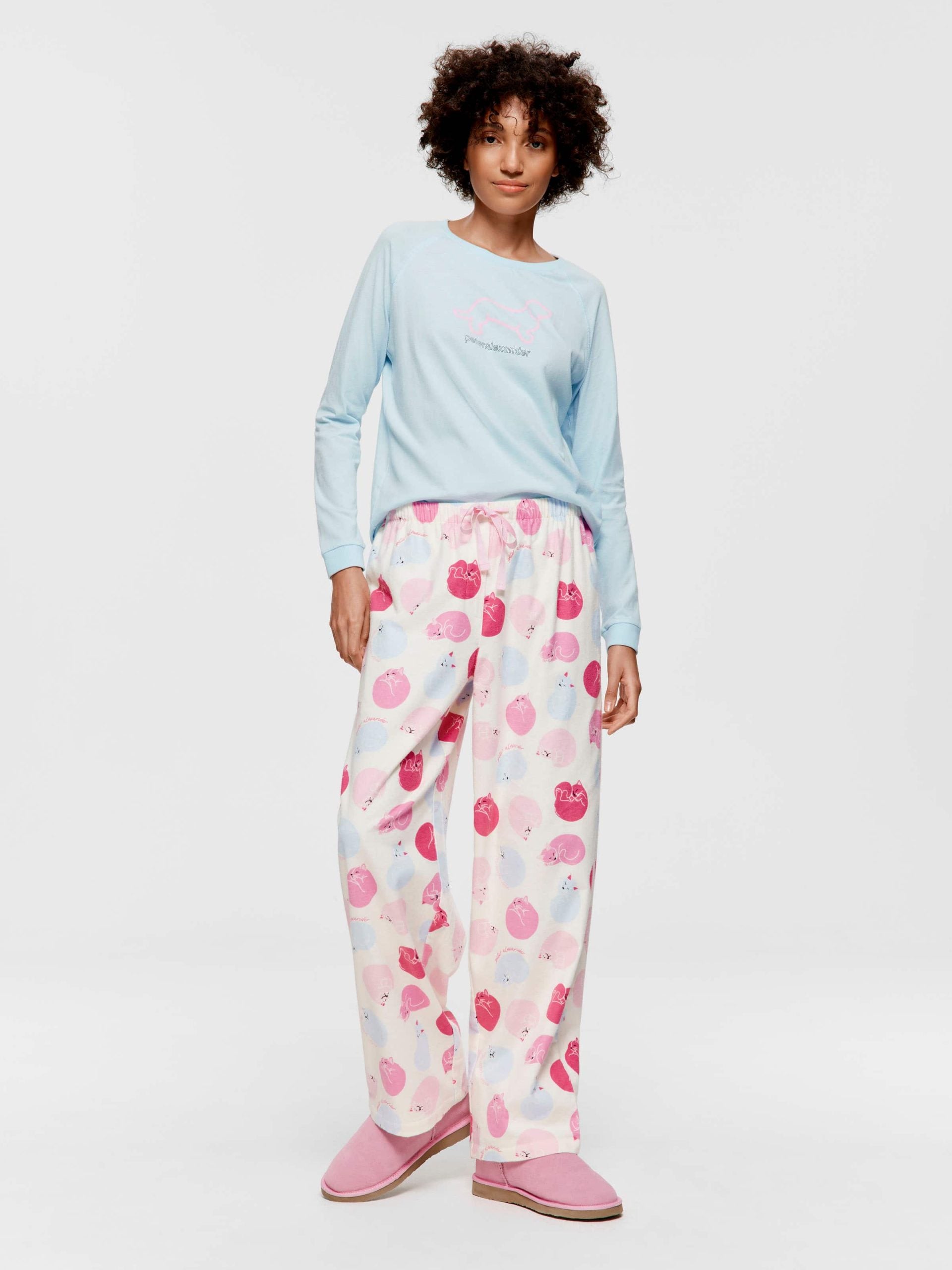 Sleeping Cats Classic Flannelette Pj Pant multi