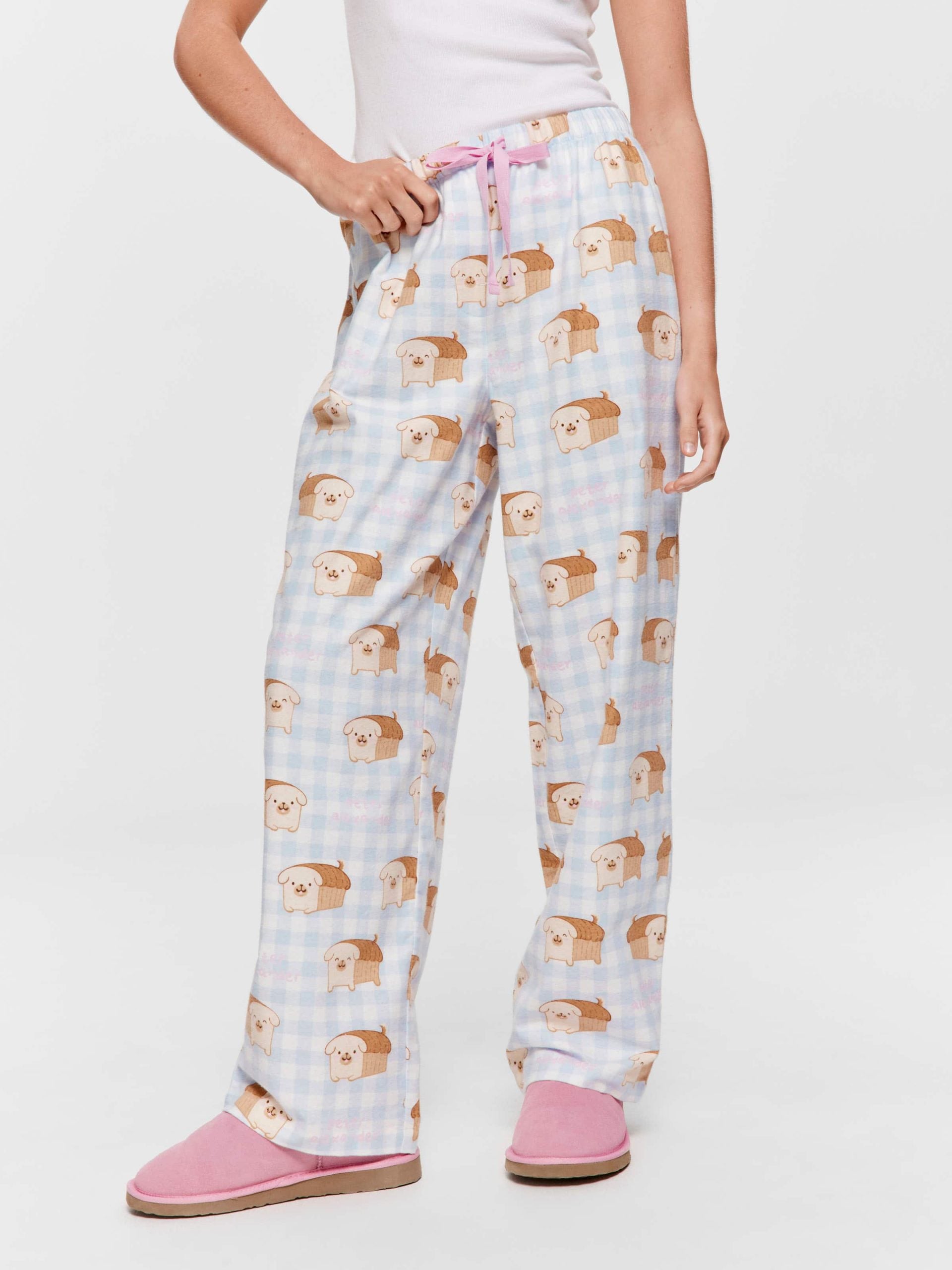Pug Bread Classic Flannelette Pj Pant multi
