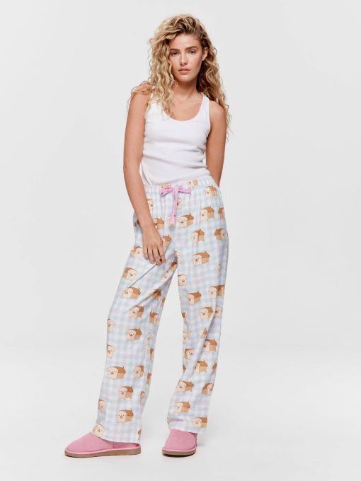 Pug Bread Classic Flannelette Pj Pant multi
