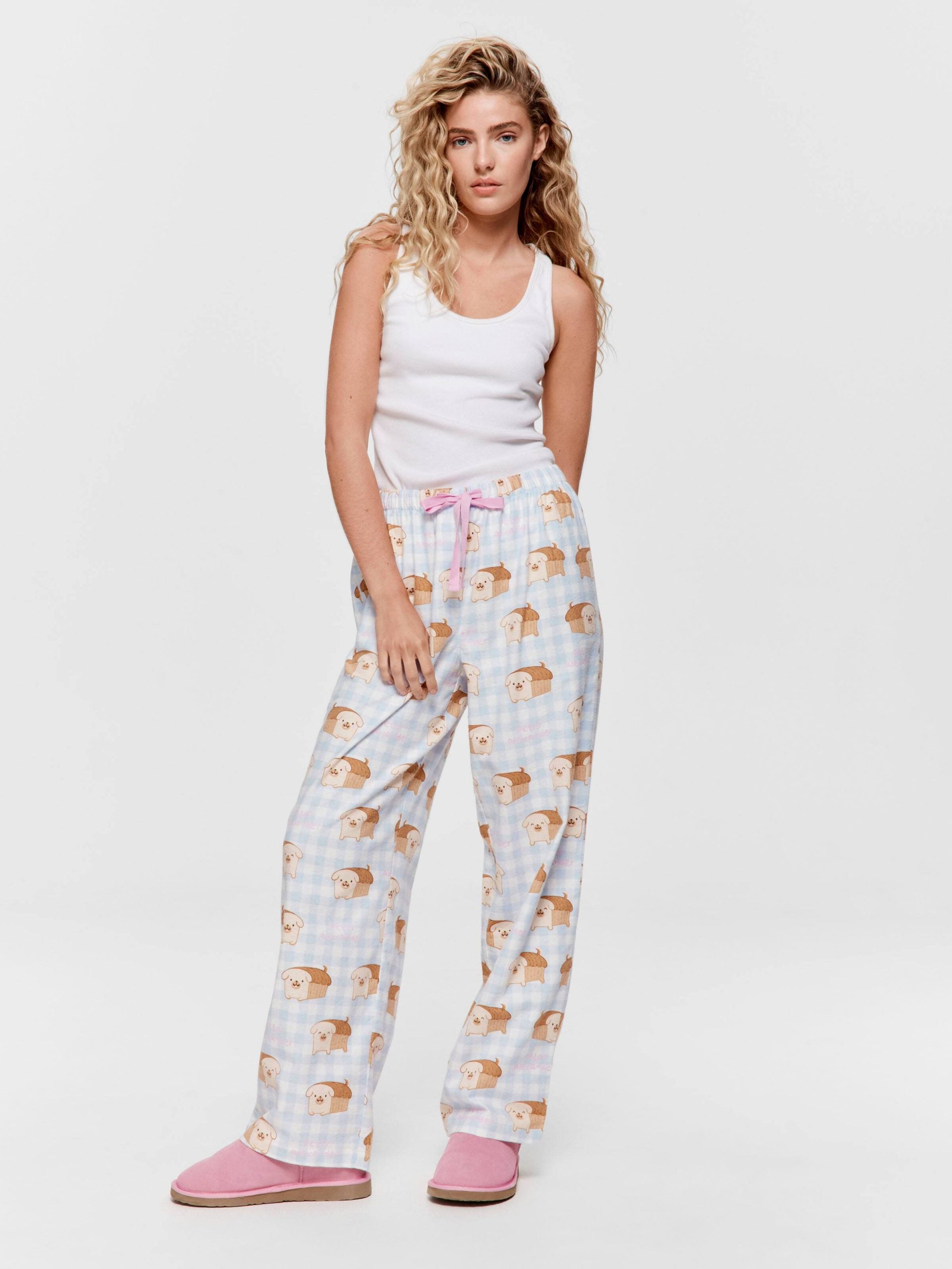 Pug Bread Classic Flannelette Pj Pant multi