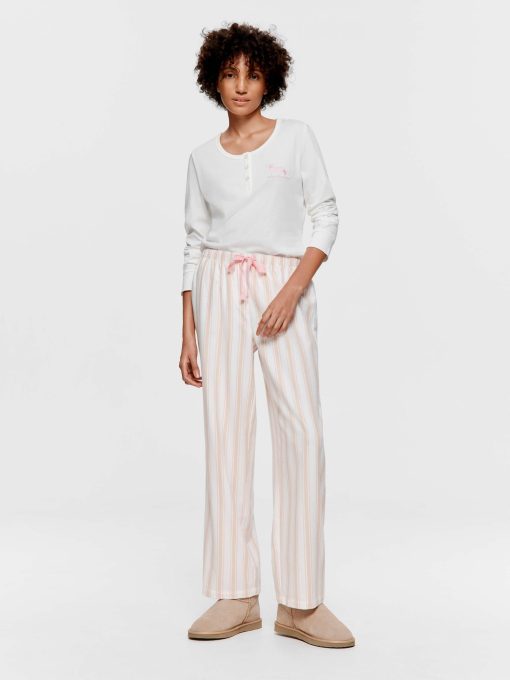 Caramel Stripe Classic Flannelette Pj Pant multi