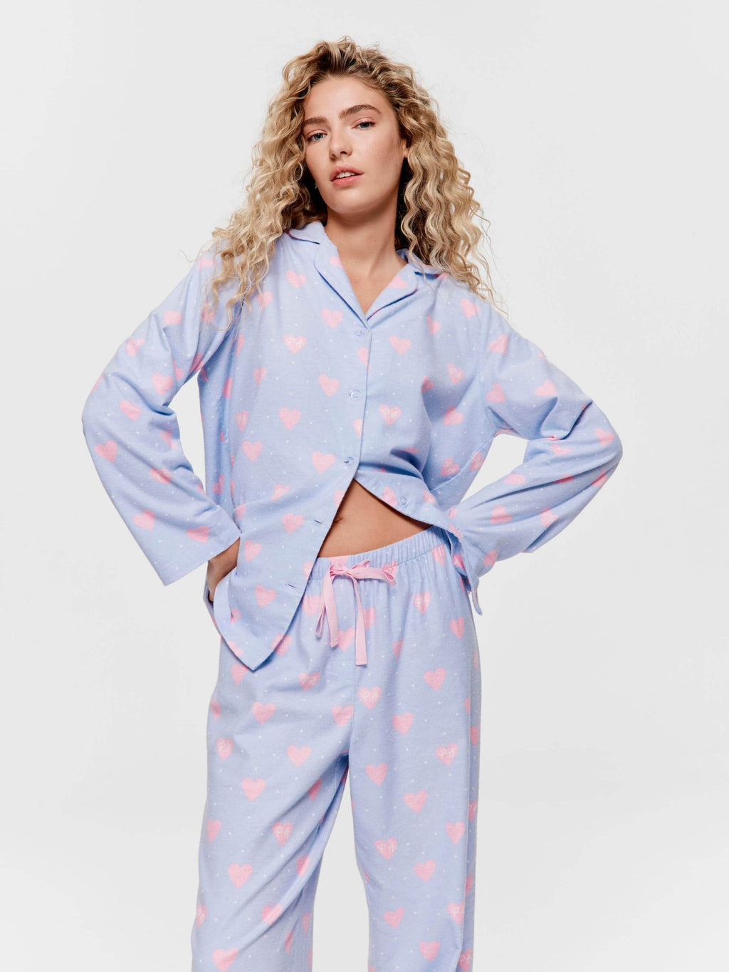 Heart Classic Flannelette Pj Set multi