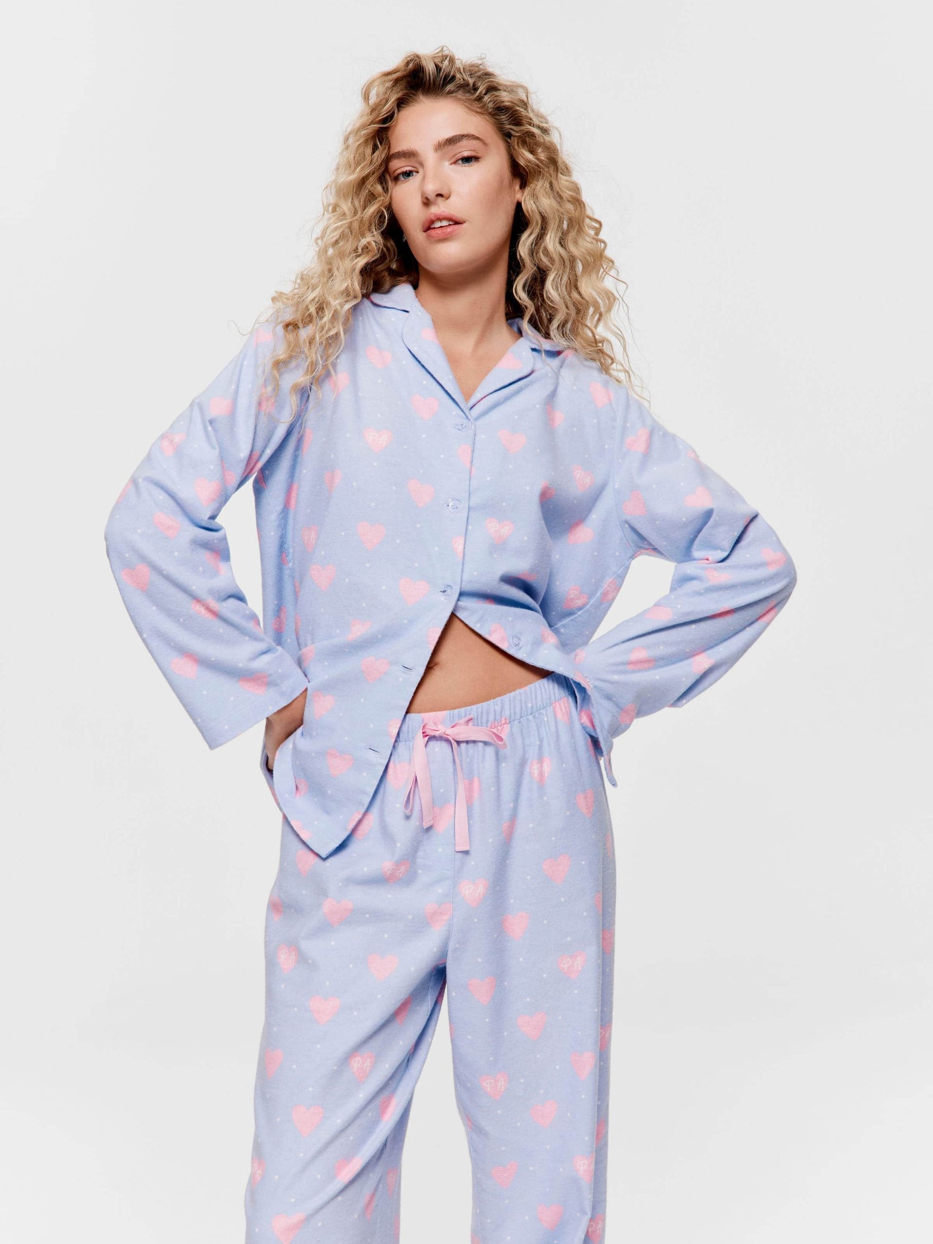 Heart Classic Flannelette Pj Set multi