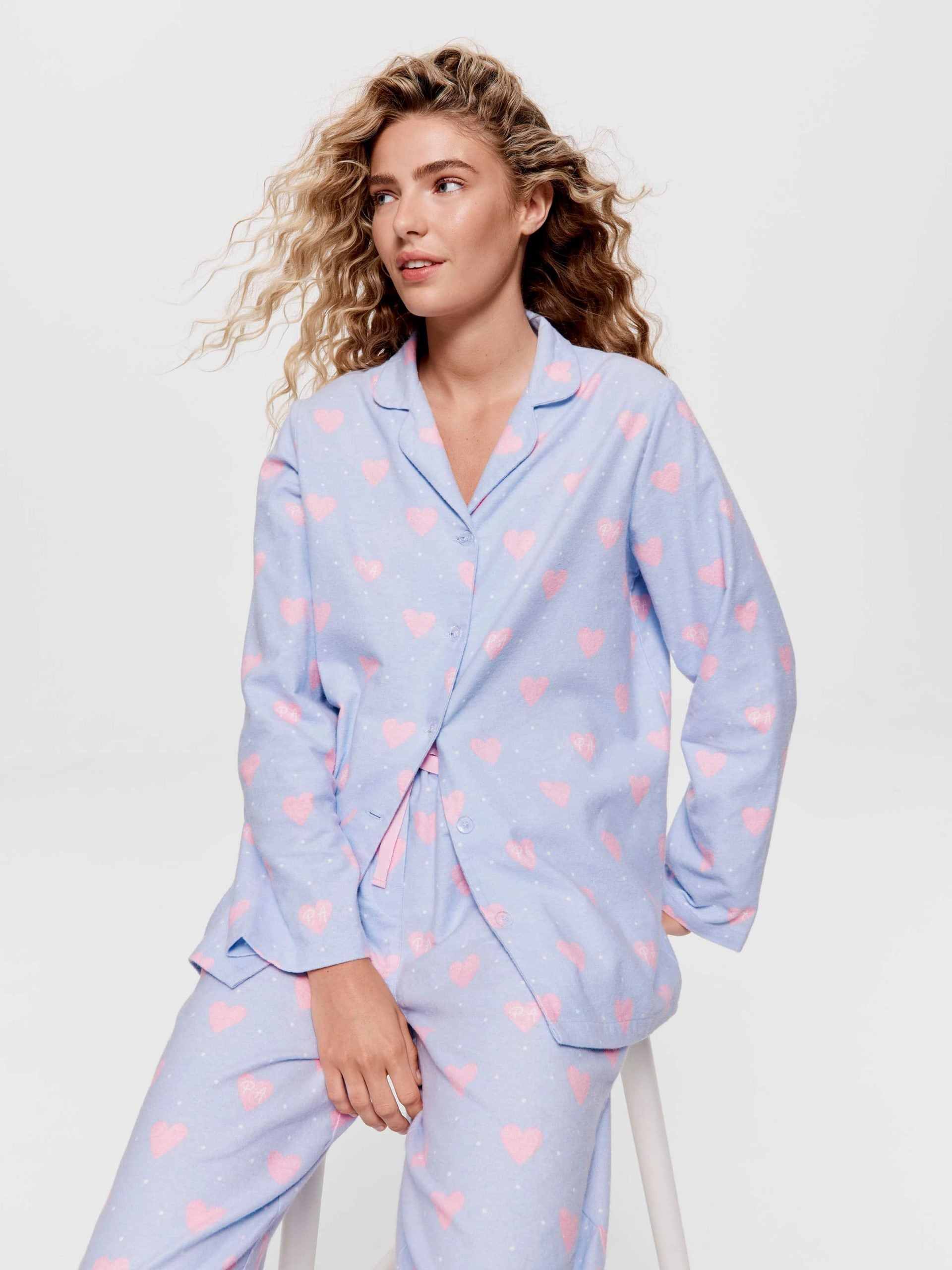 Heart Classic Flannelette Pj Set multi