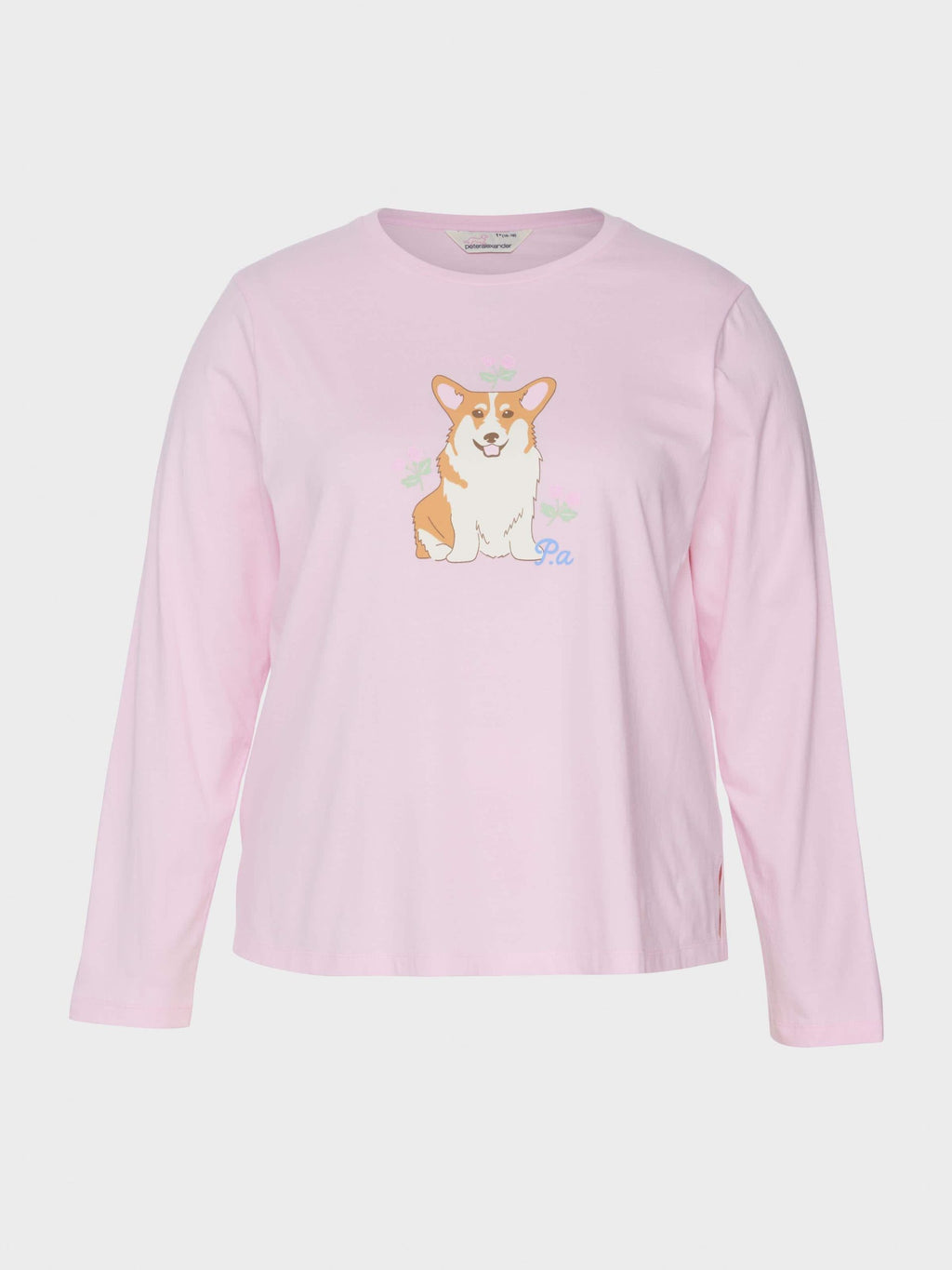 P.A. Plus Corgi Long Sleeve Top Pink