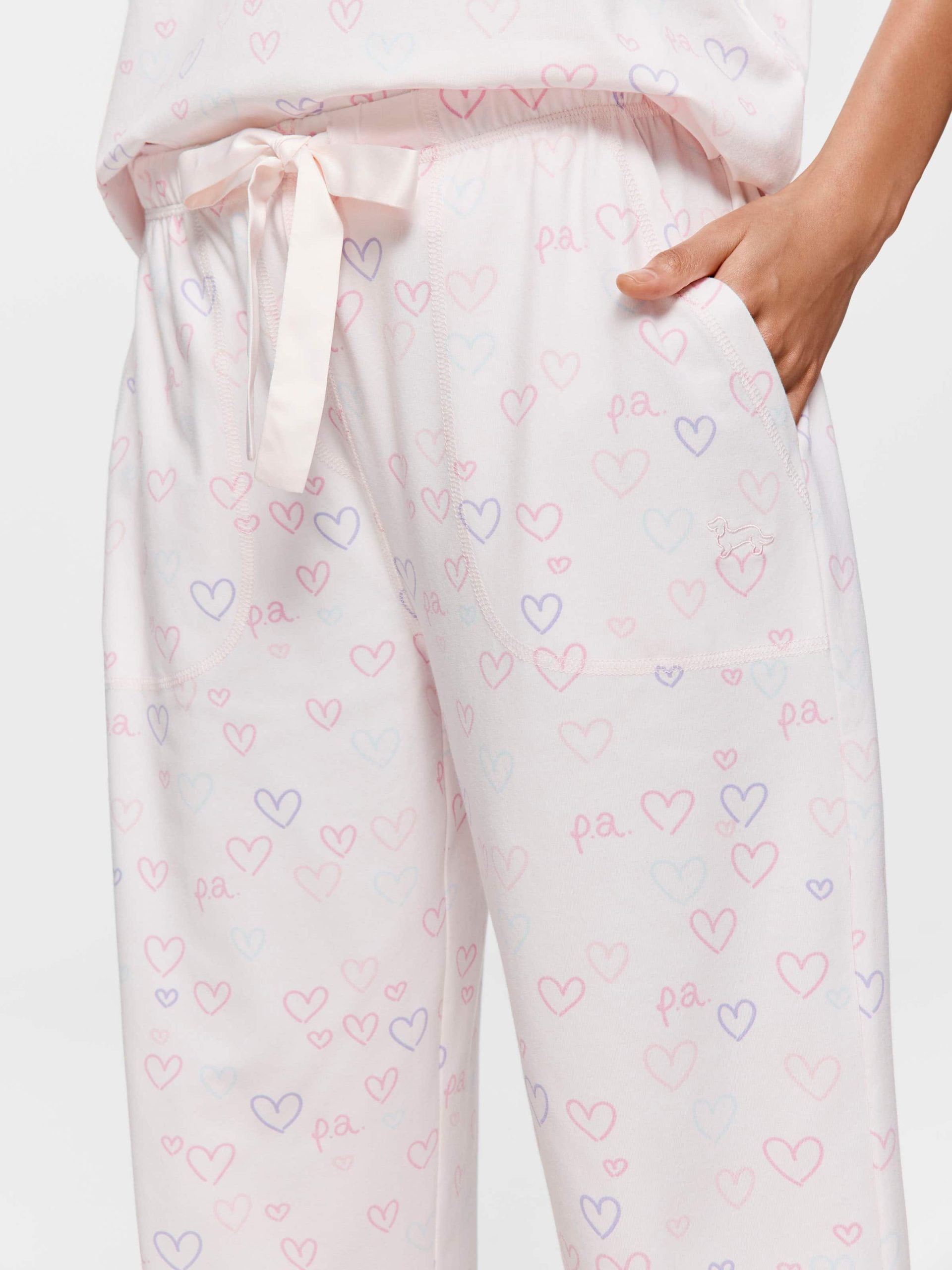 Pastel Hearts Easy Pj Pant multi