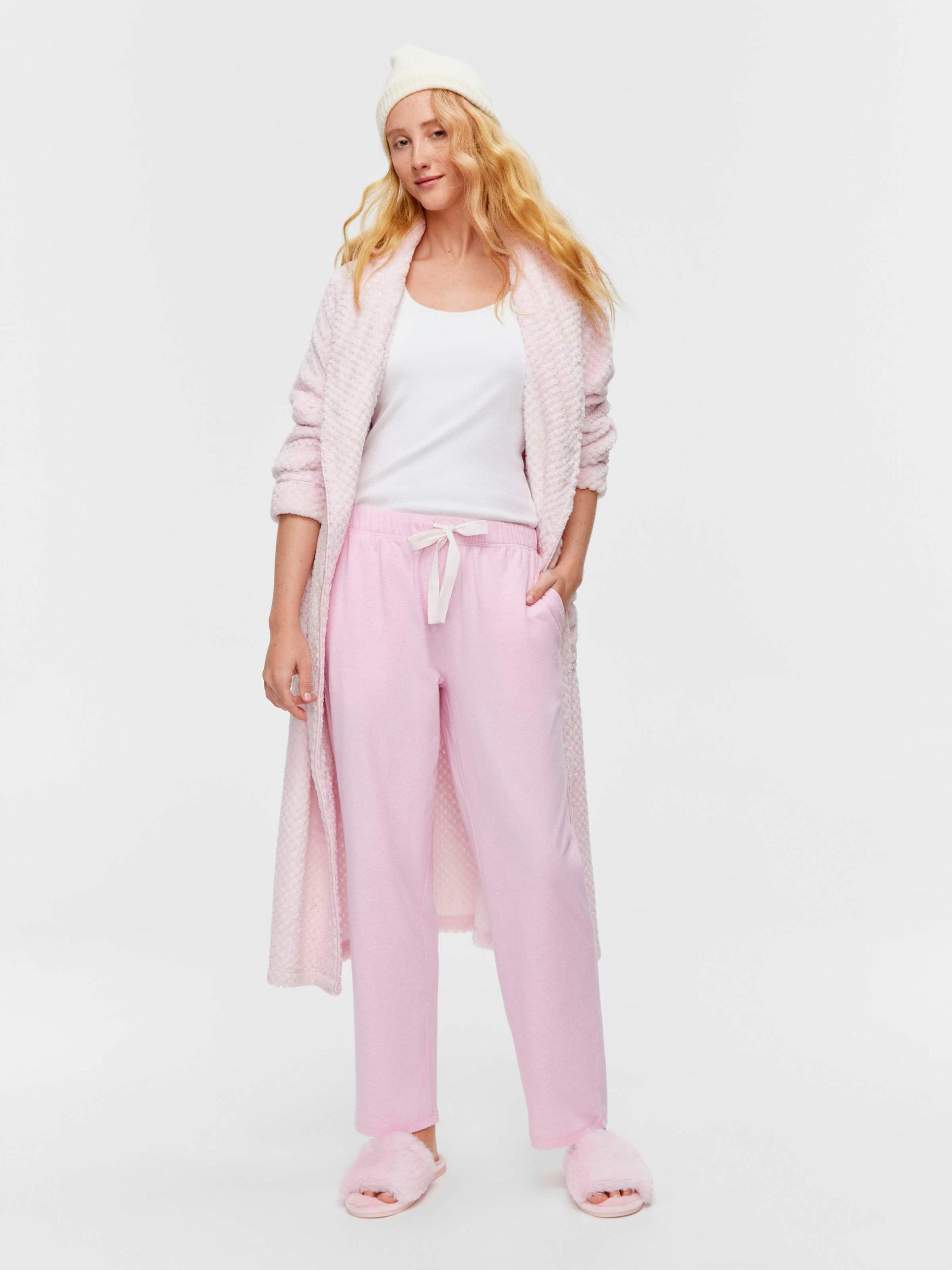 Pink Marle Straight Leg Pj Pant pink