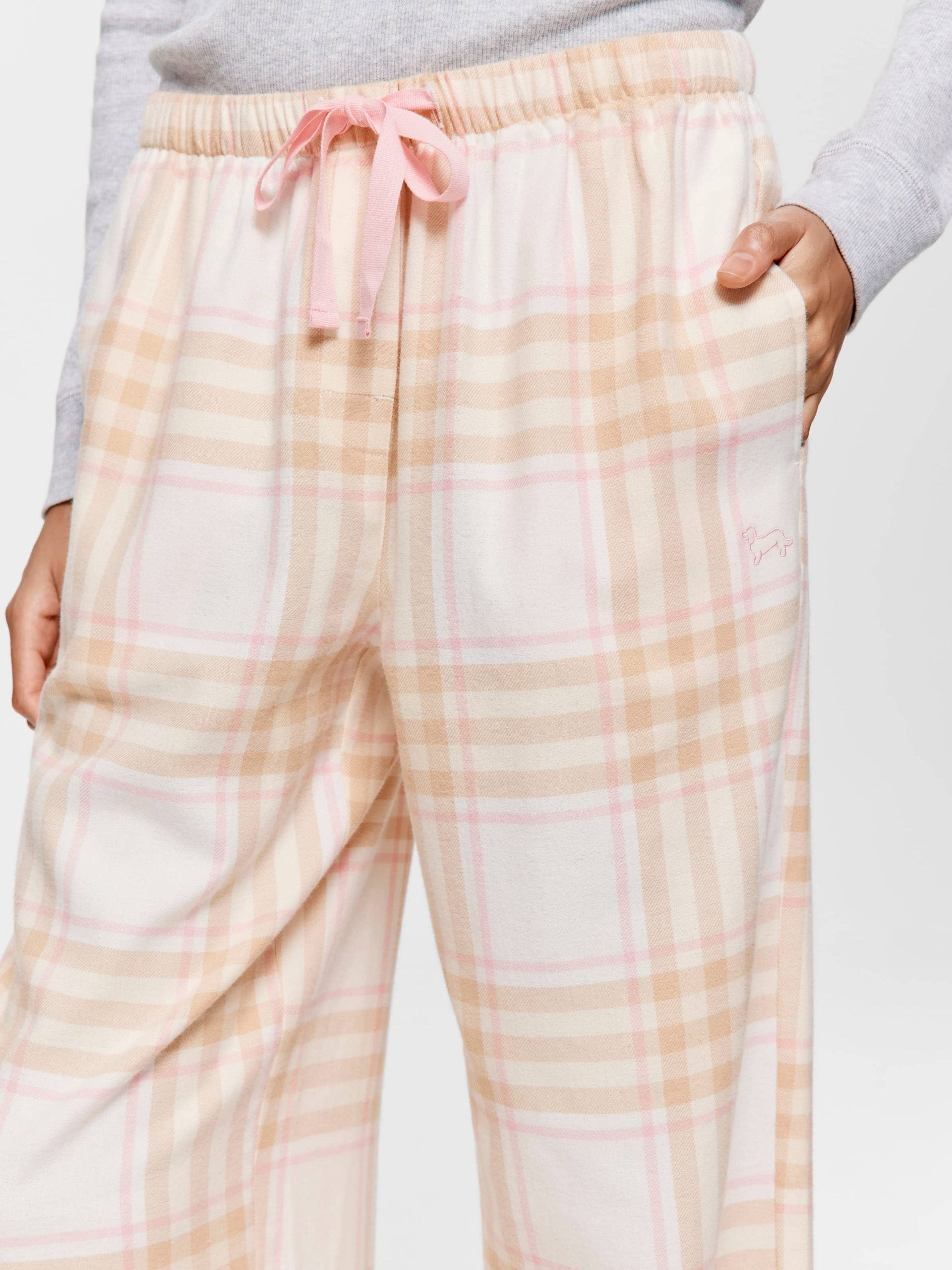 Caramel Check Classic Flannelette Pj Pant multi