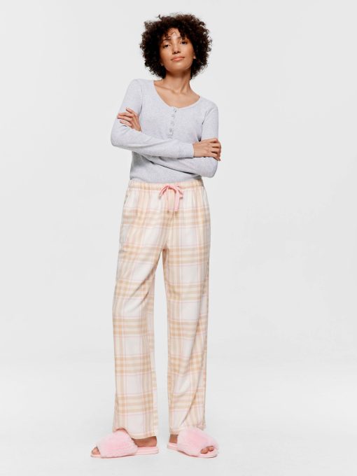 Caramel Check Classic Flannelette Pj Pant multi