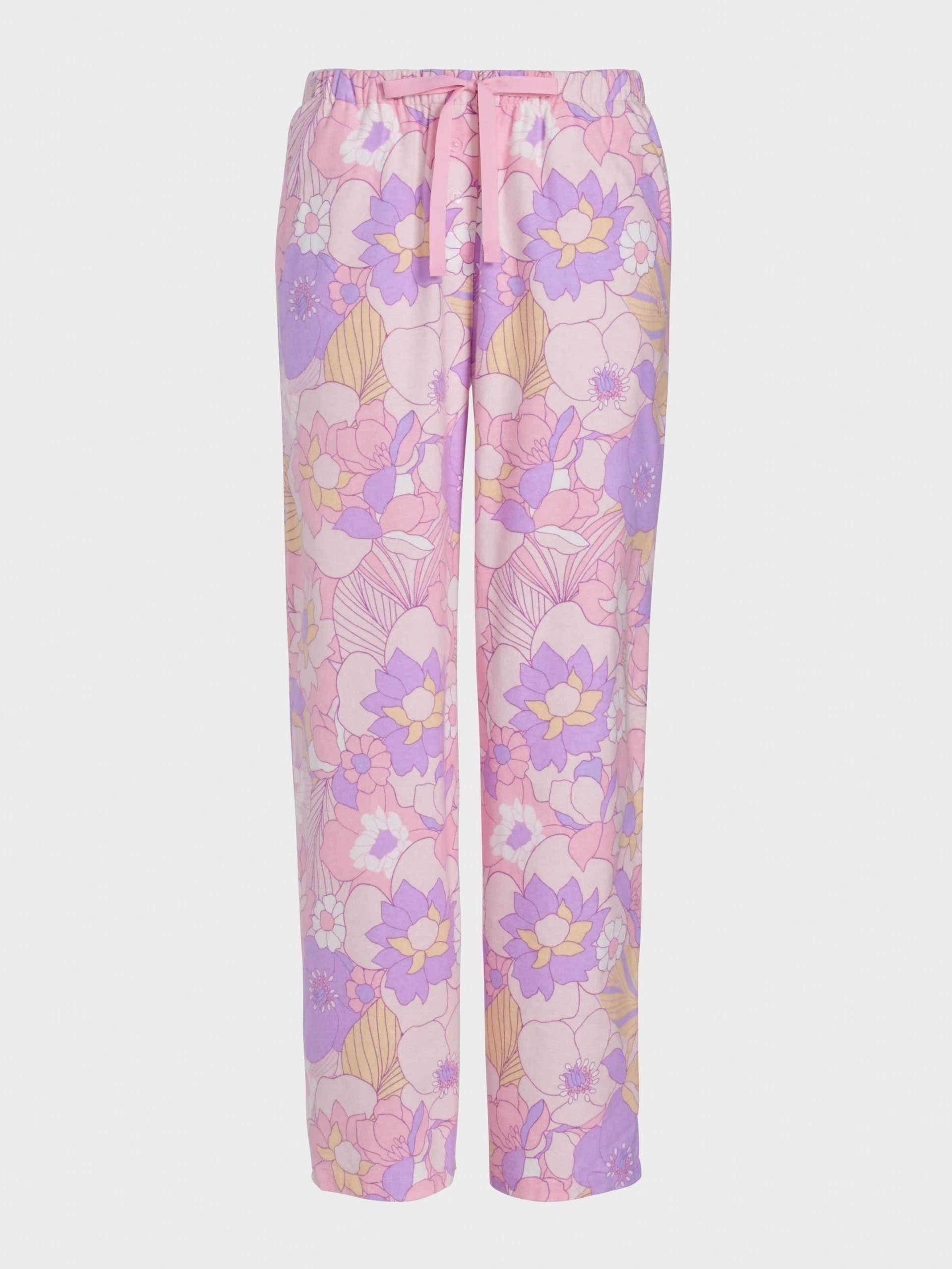 Stencil Floral Classic Flannelette Pj Pant multi