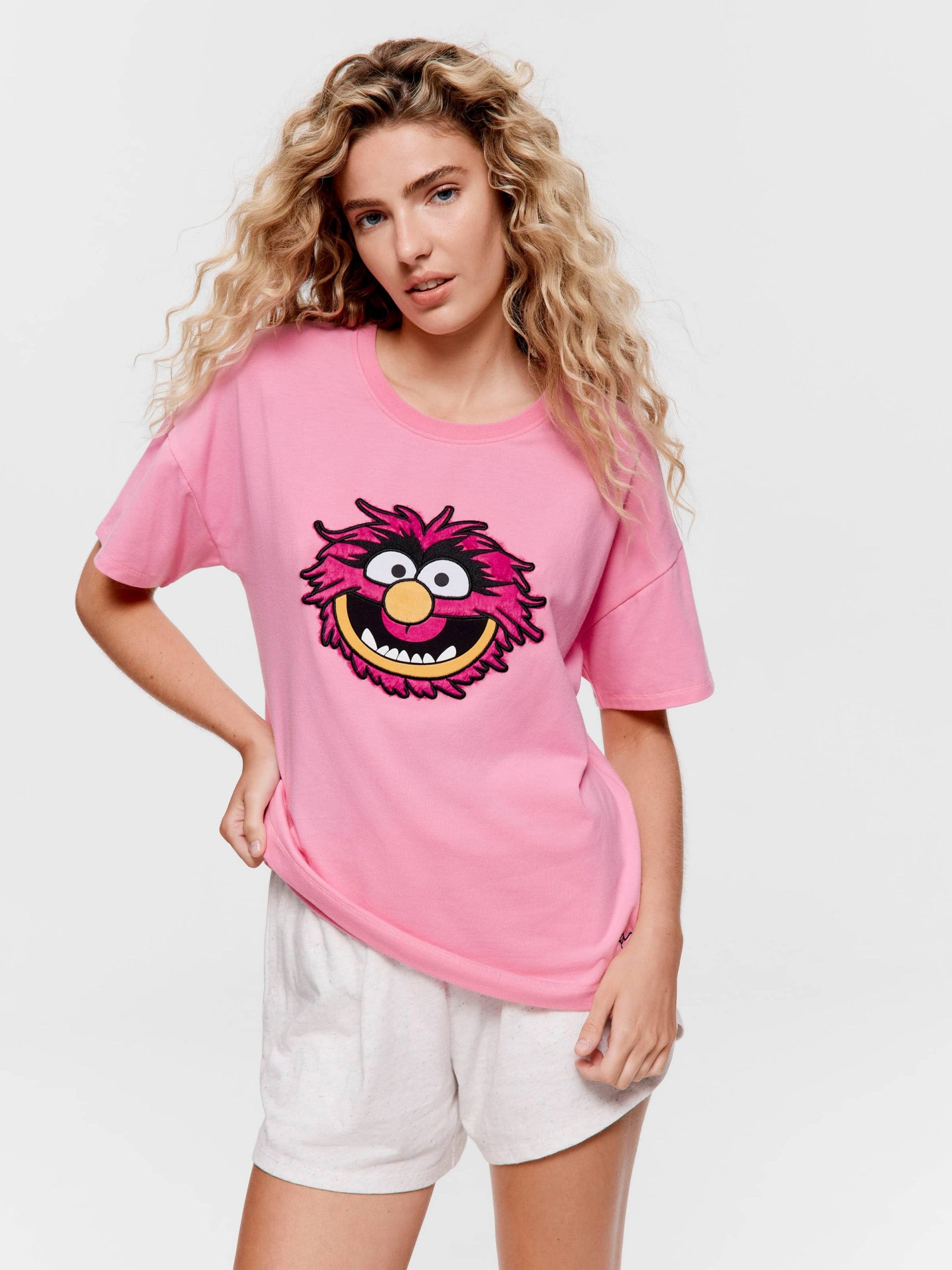 The Muppets Animal Tee pink