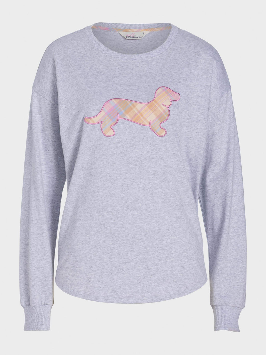 Penny Check Long Sleeve Top greymarle
