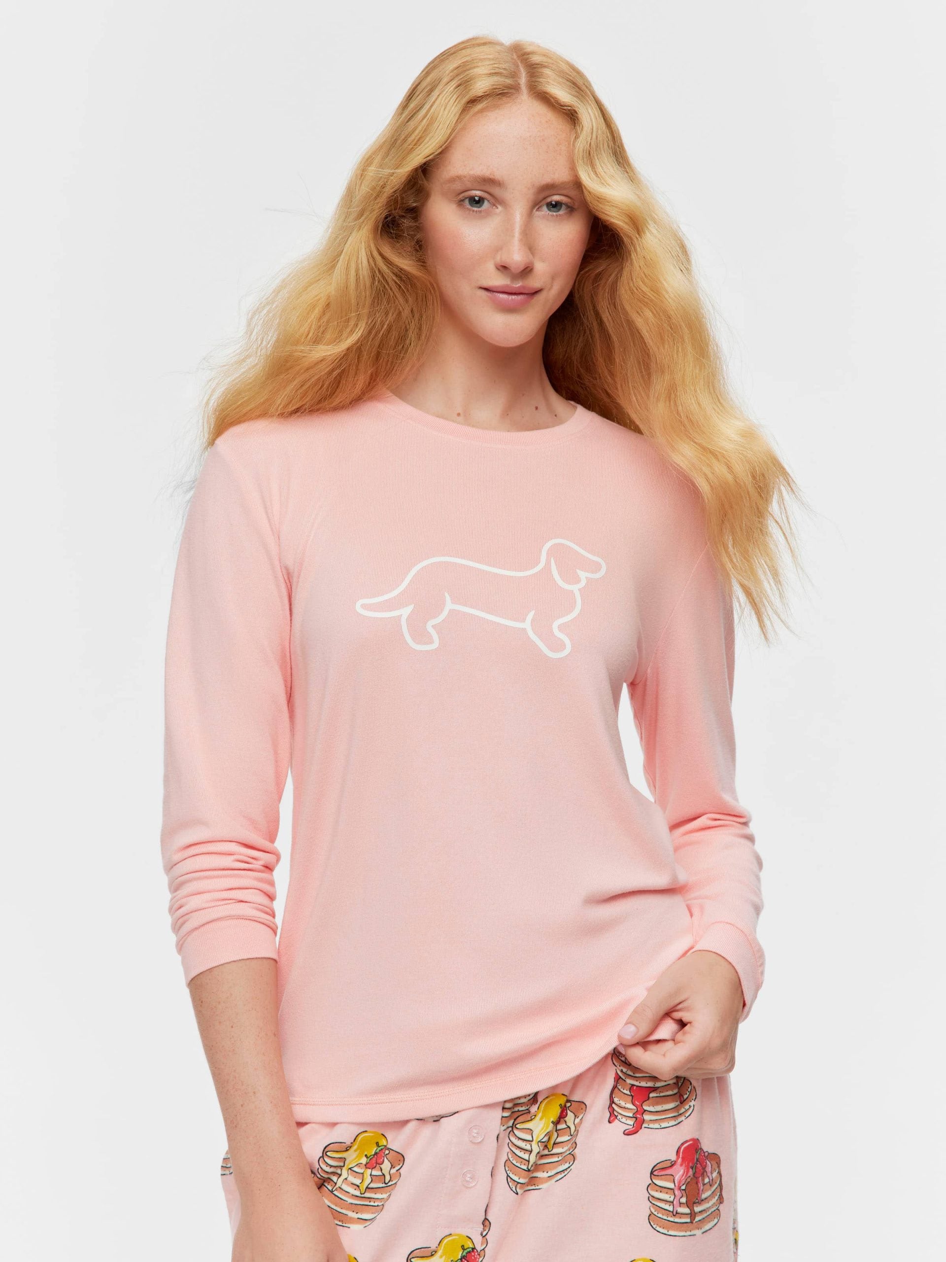 Peach Logo Plush Sweater peach