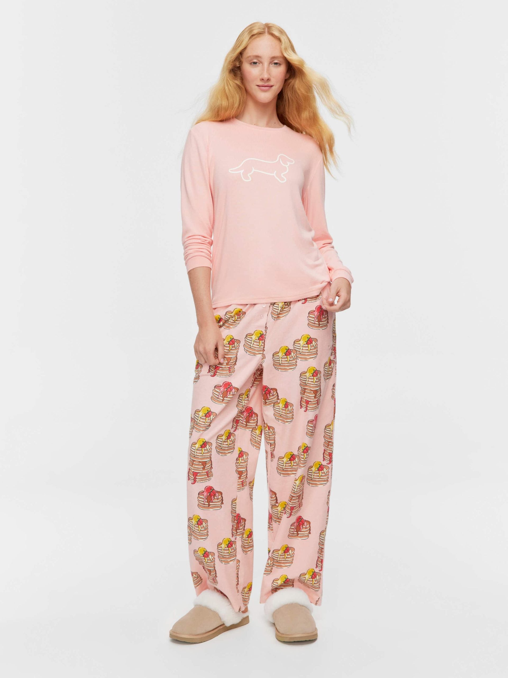 Peach Logo Plush Sweater peach