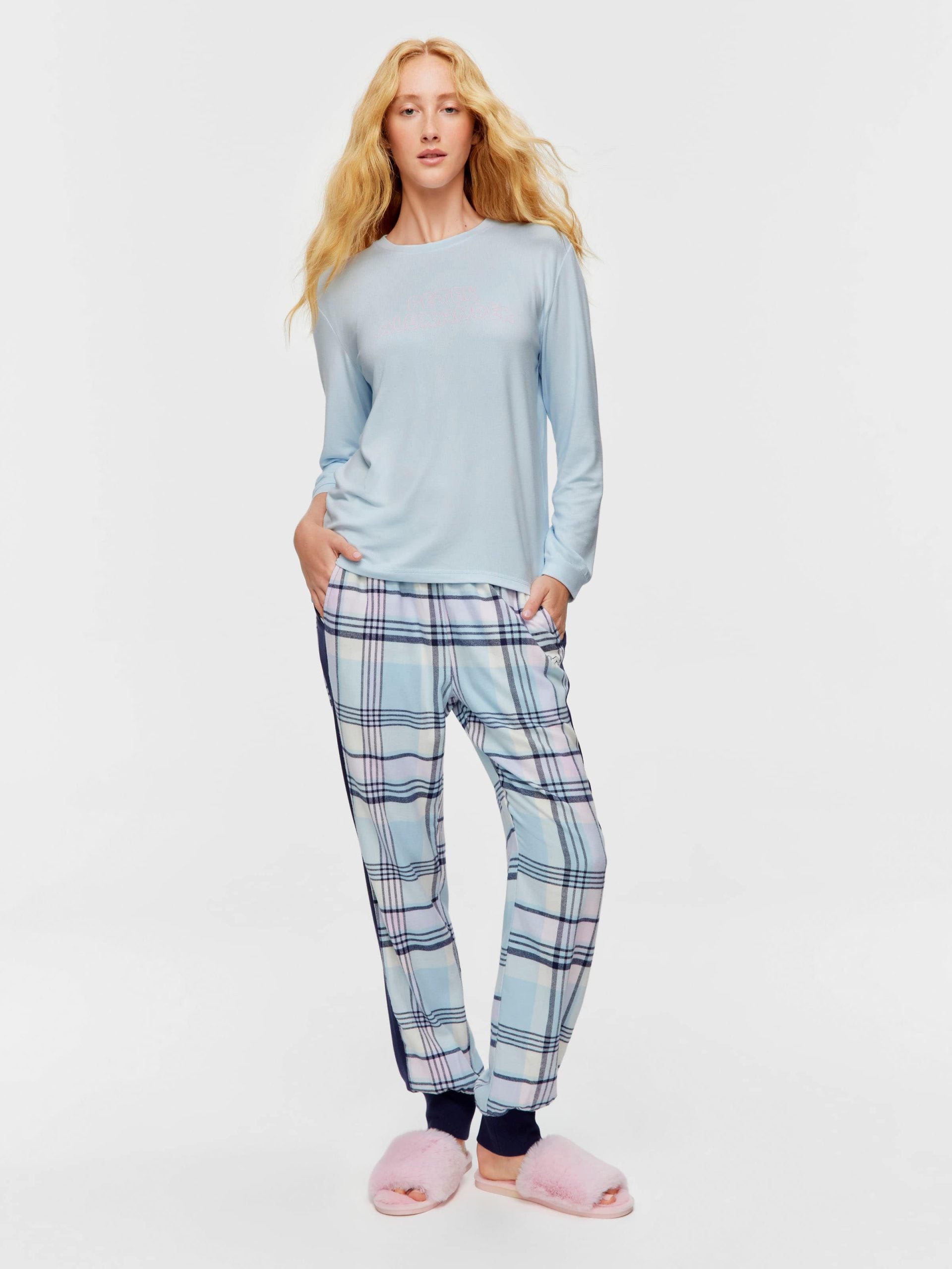 Blue Plush Sweater paleblue