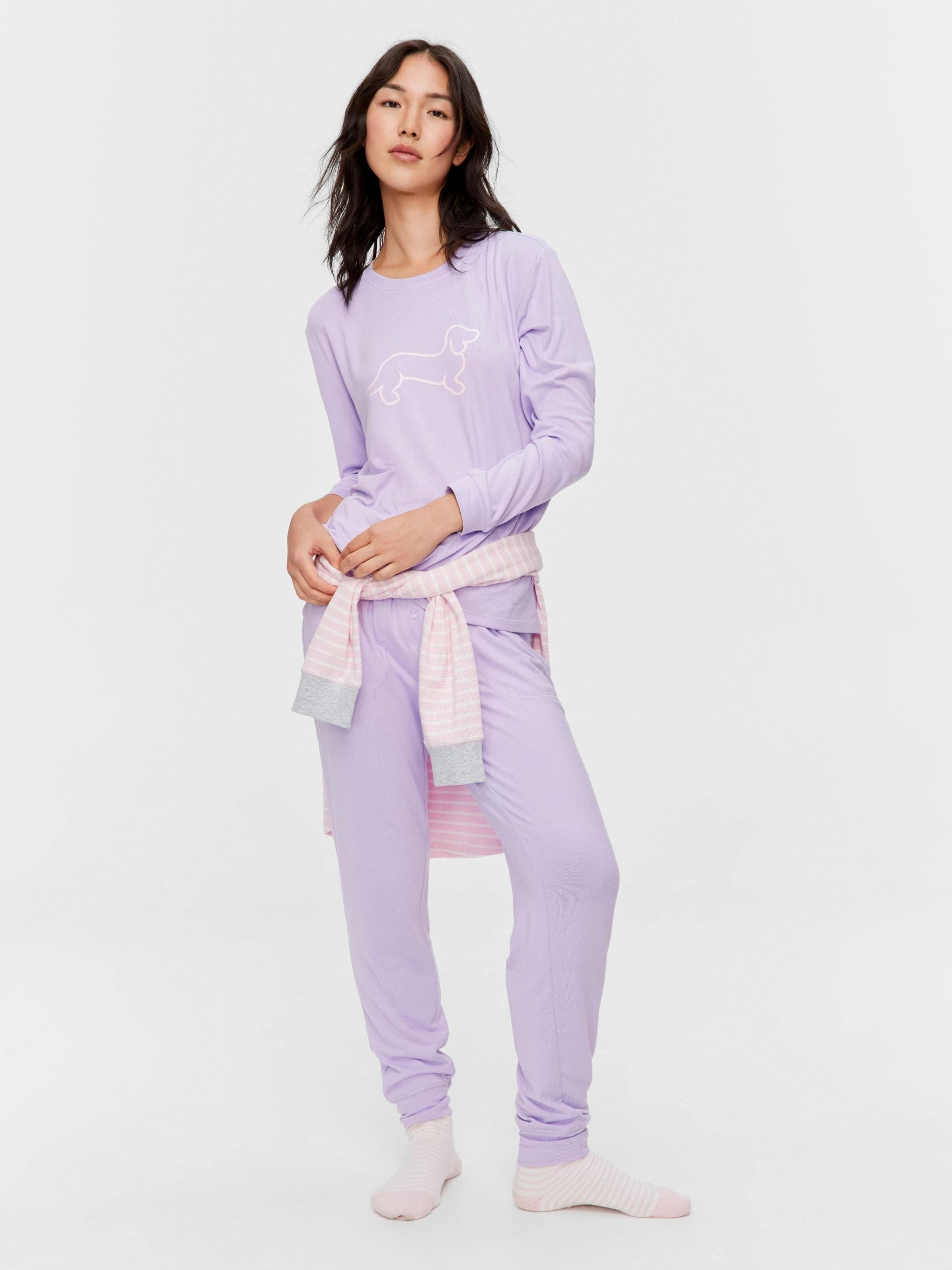 Lilac Logo Plush Sweater lilac