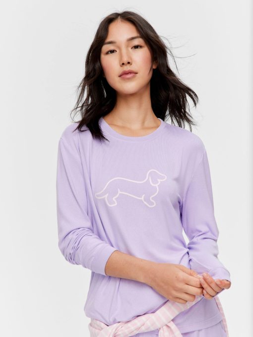 Lilac Logo Plush Sweater lilac