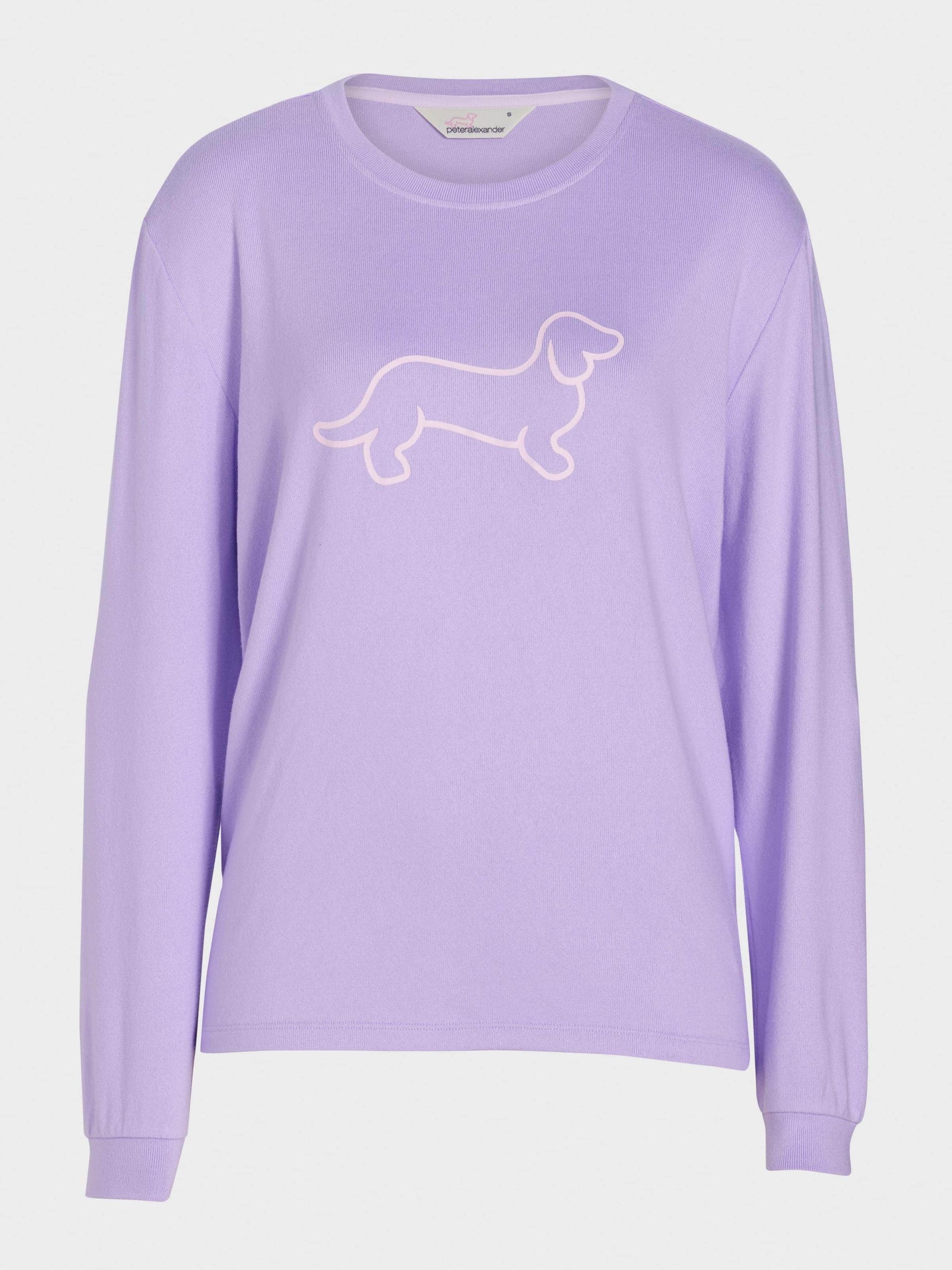 Lilac Logo Plush Sweater lilac