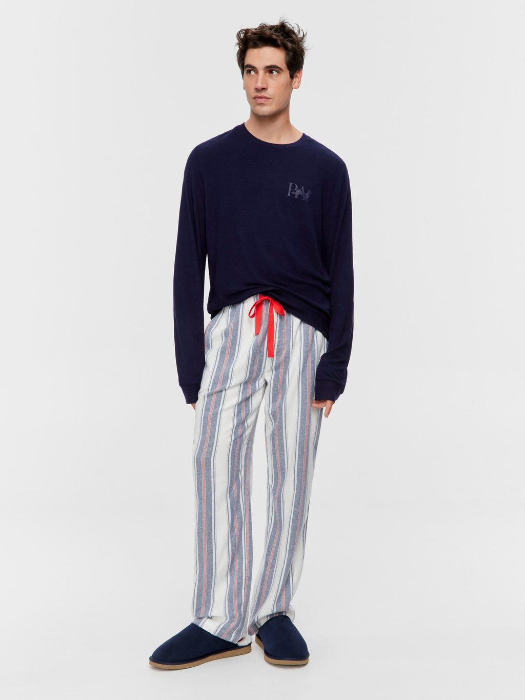 Mattress Stripe Flannelette Classic Pj Pant Multi