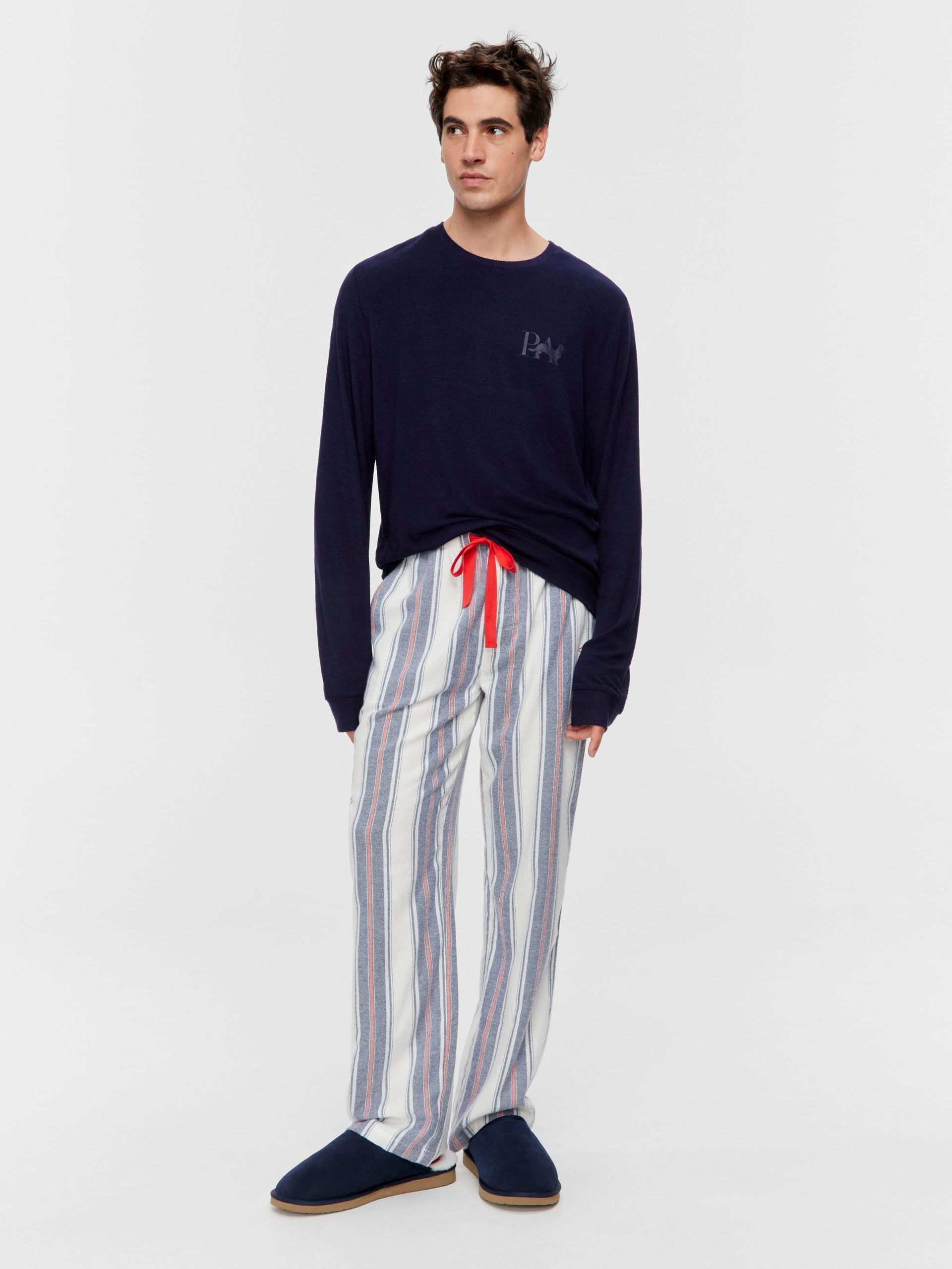 Mattress Stripe Flannelette Classic Pj Pant Multi