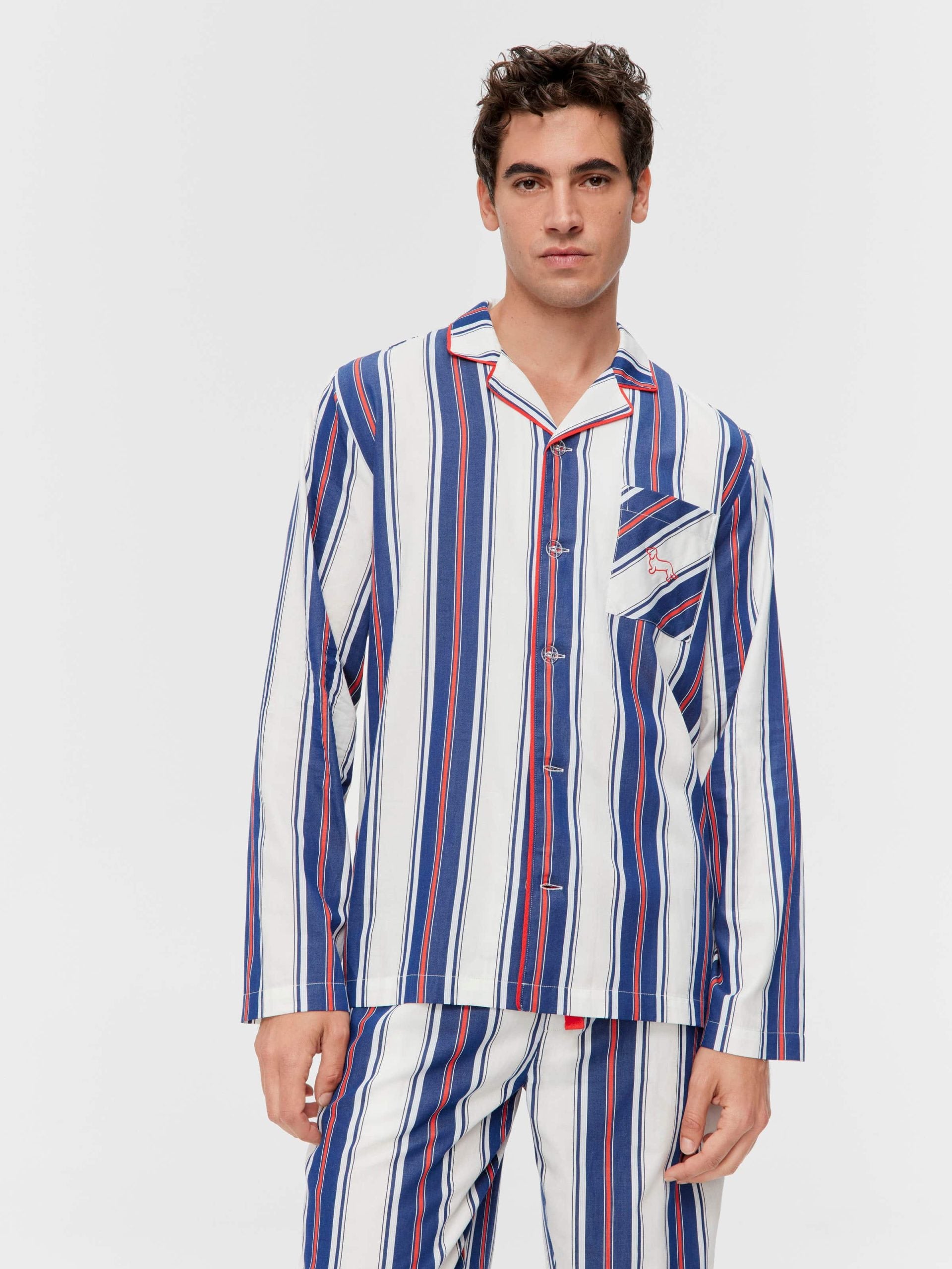 Mattress Stripe Long Sleeve Pj Set Multi