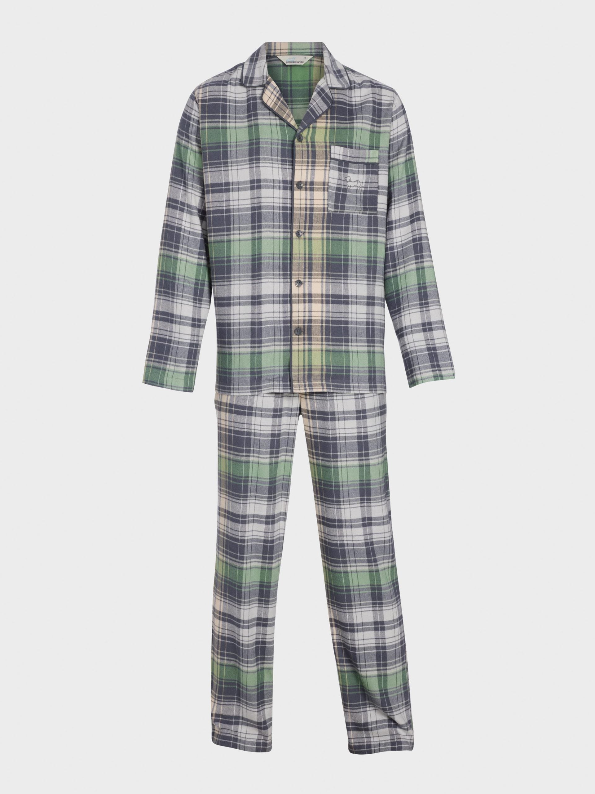 Cowboy Check Flannelette Long Sleeve Pj Set Multi
