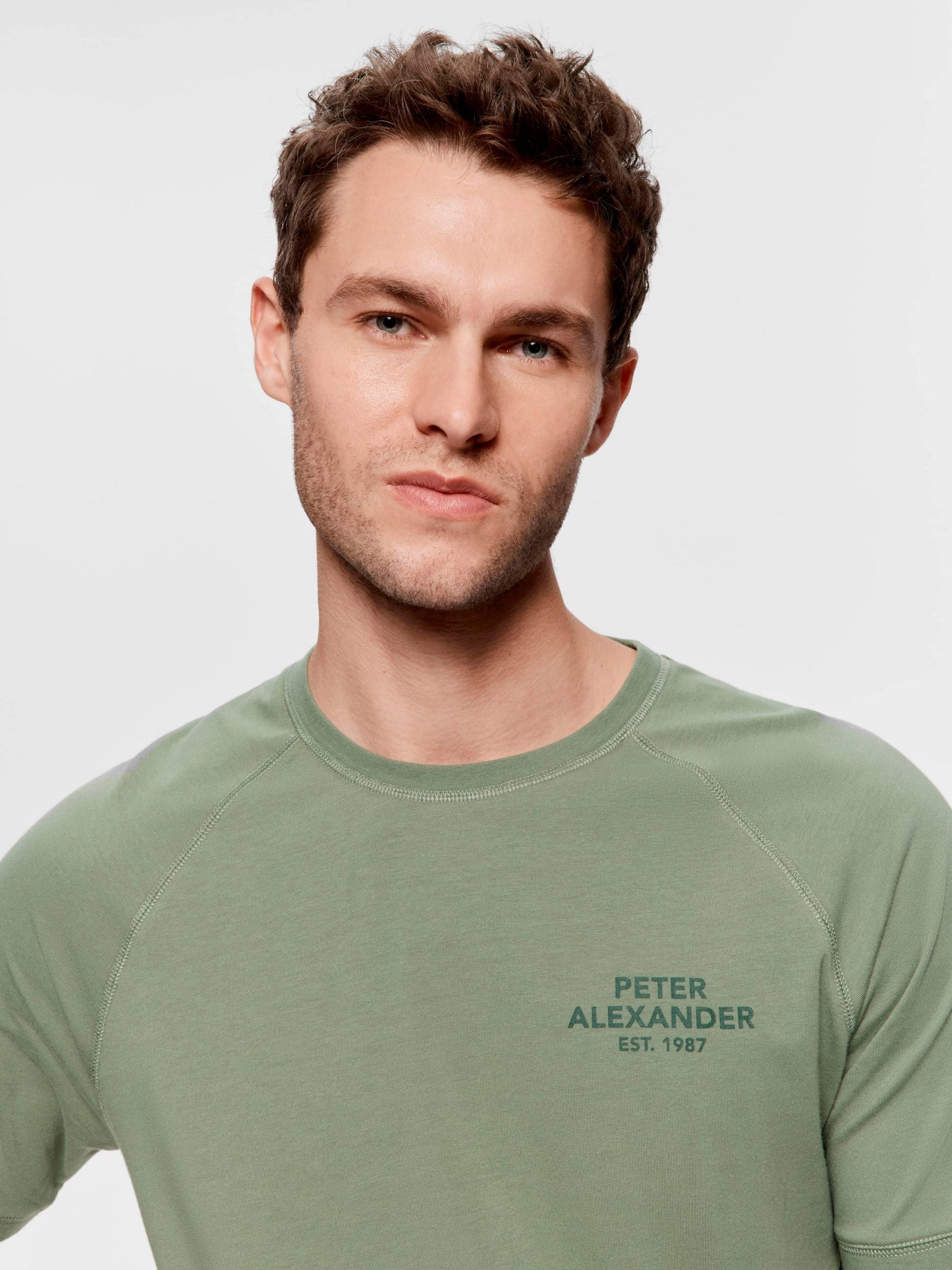 Olive Raglan Tee Green