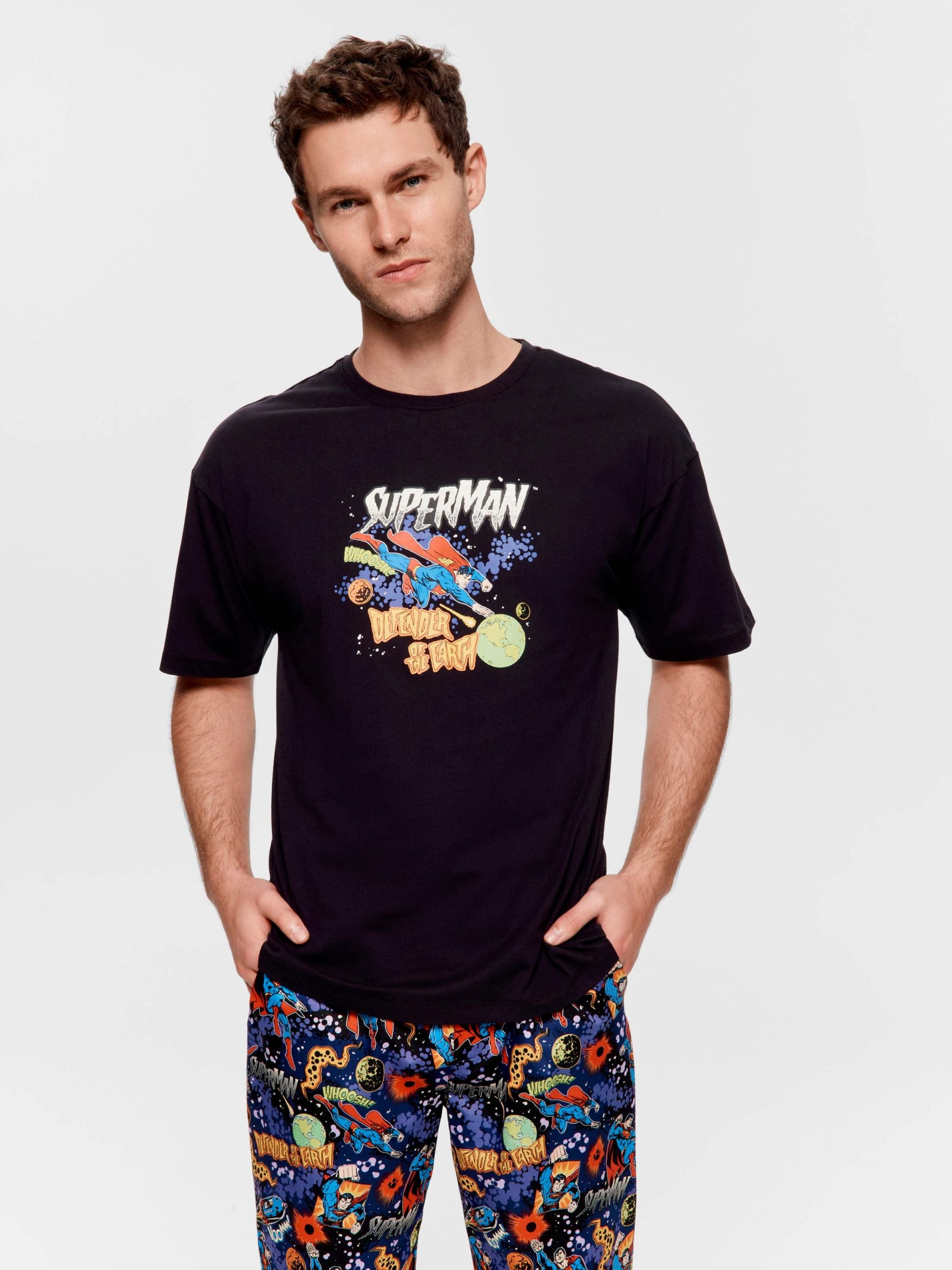 Superman Tee Black