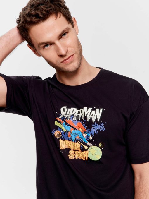 Superman Tee Black