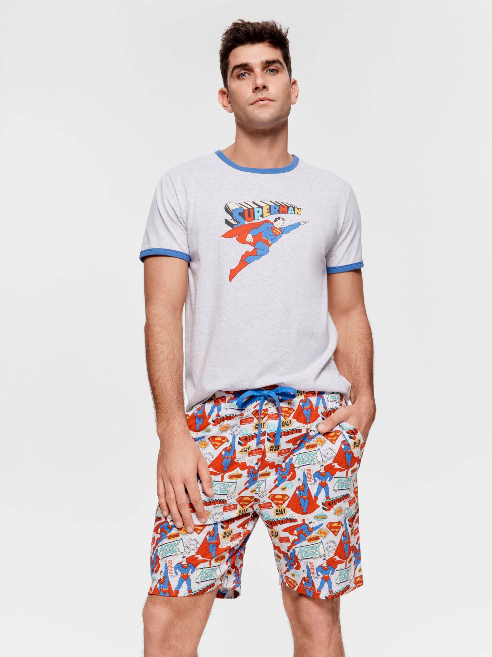 Superman Short Sleeve Pj Set Multi
