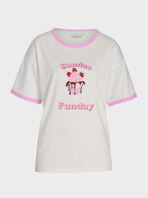 Ice Cream Sundae 100% Cotton Oversized Tee