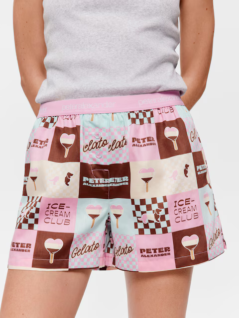 Ice Cream 100% Cotton Mid Short