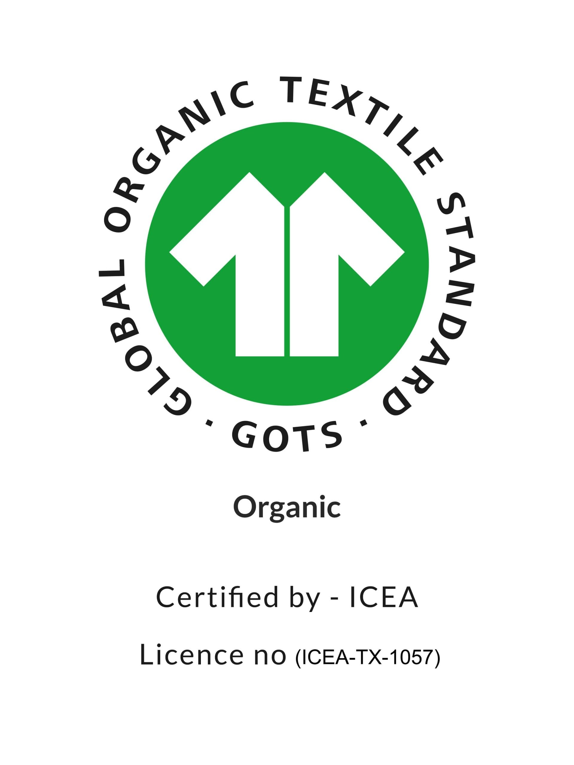Baby Organic Penny Print Bib cream