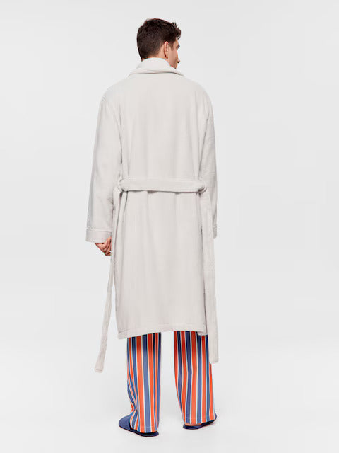 Grey Toweling Gown